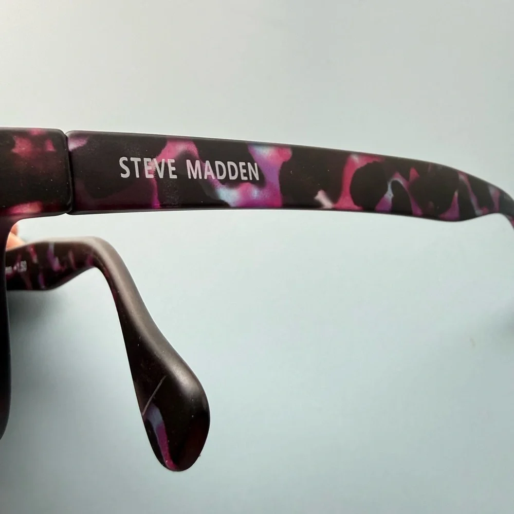 Steve Madden Reading Sunglasses 1.50 Strength Purple Leopard Print